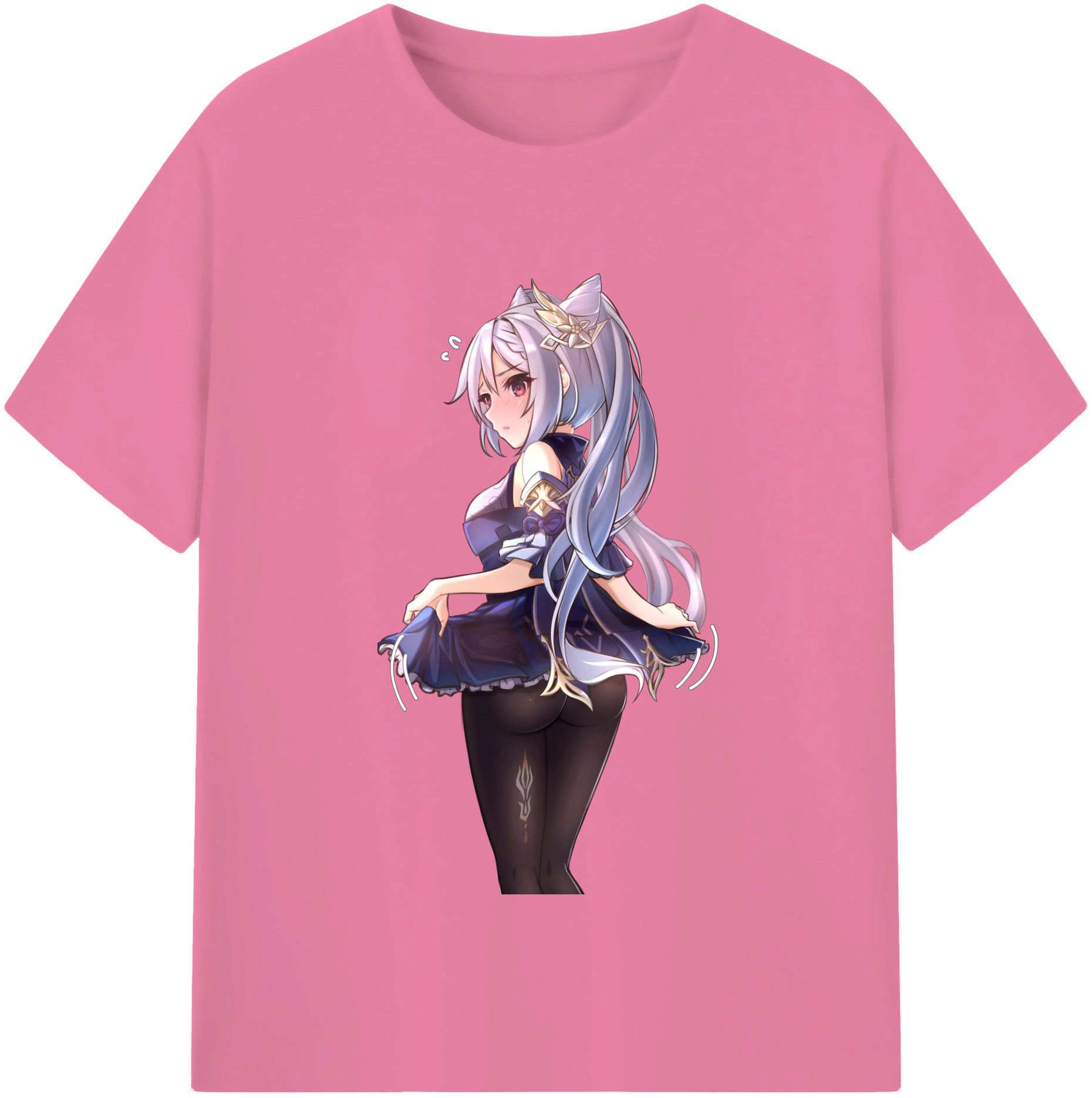 げんし神 刻晴 こくせい genshin Kokusei 綿100％半袖Tシャツ（フロントプリント）